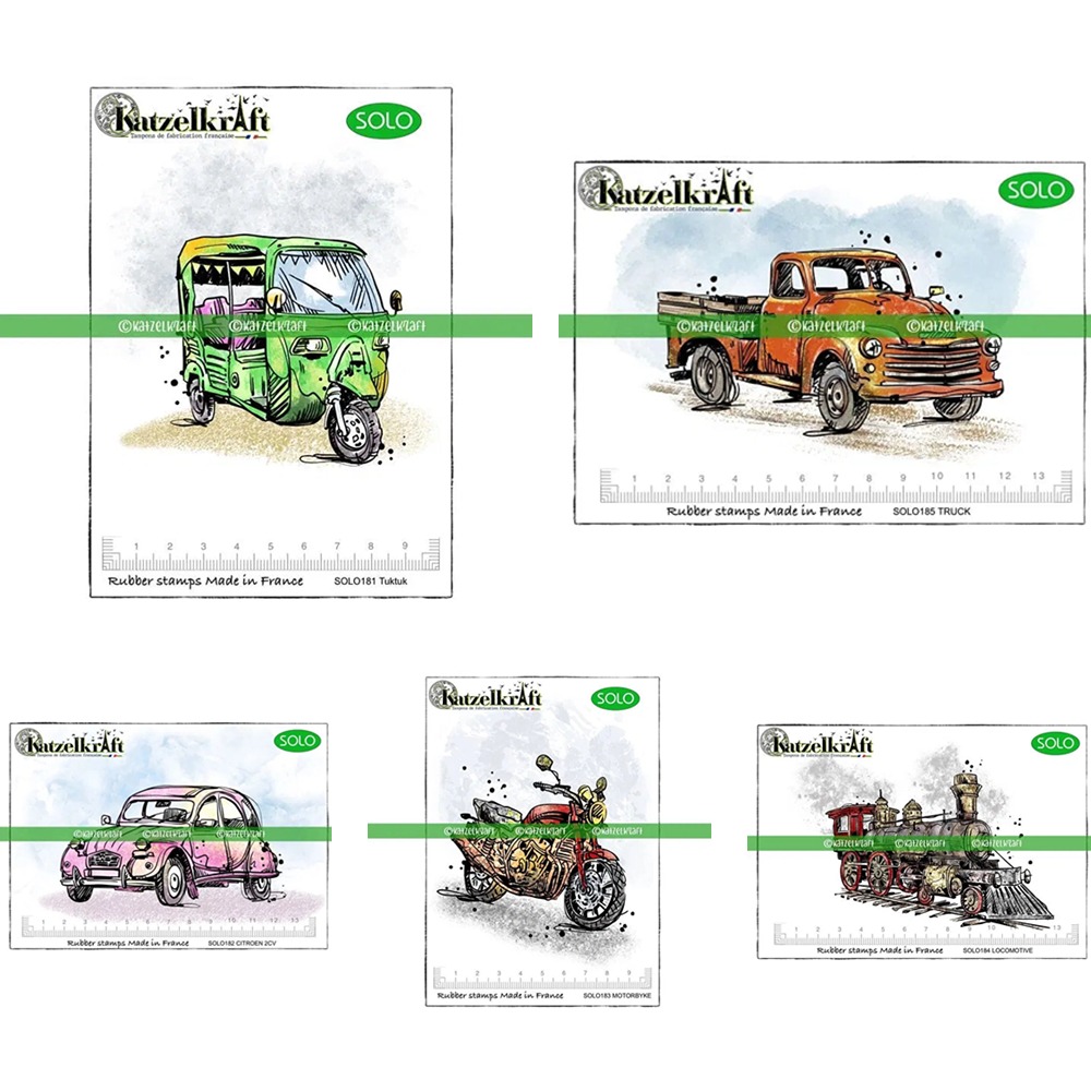Clear Silicone Stamps For Card Making - Sellos de silicona transparentes de trenes
