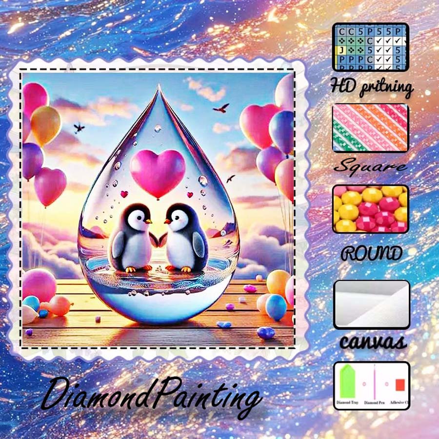5D Diamond Painting Kit Full Drill - 1 pieza de tela flocada 5D
