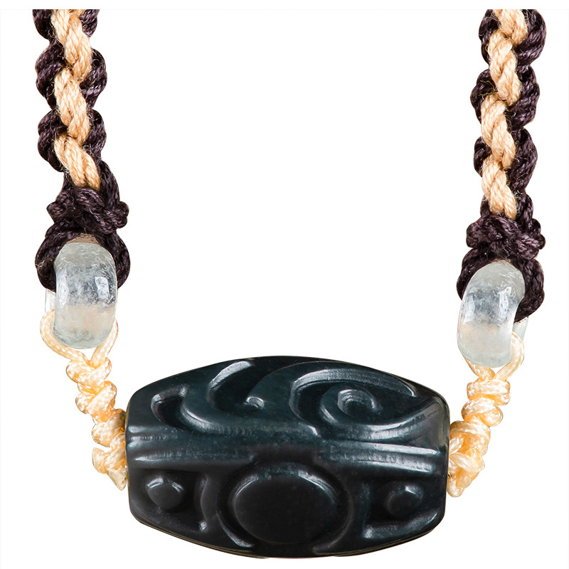 Beading - Collar con colgante de cuentas talladas