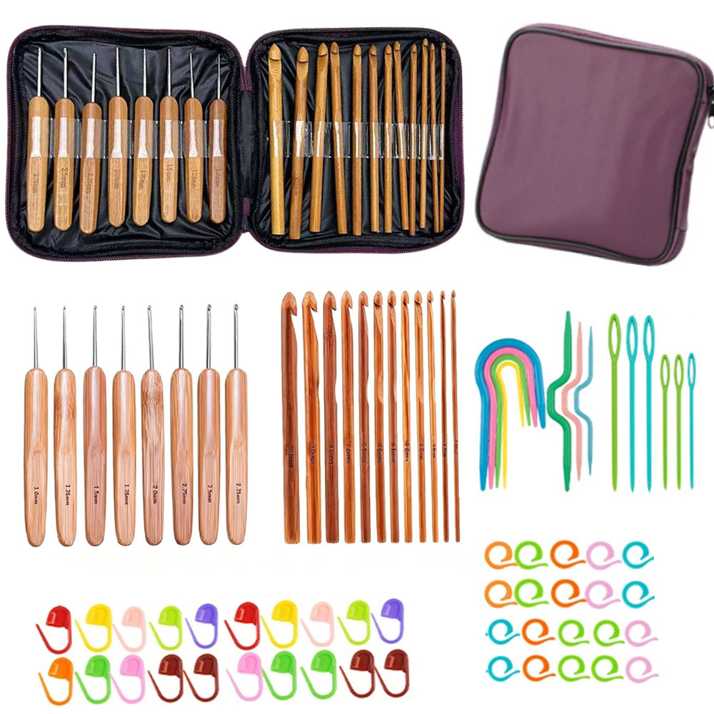 Craft Tools - Juego de 74 Ganchos de Crochet