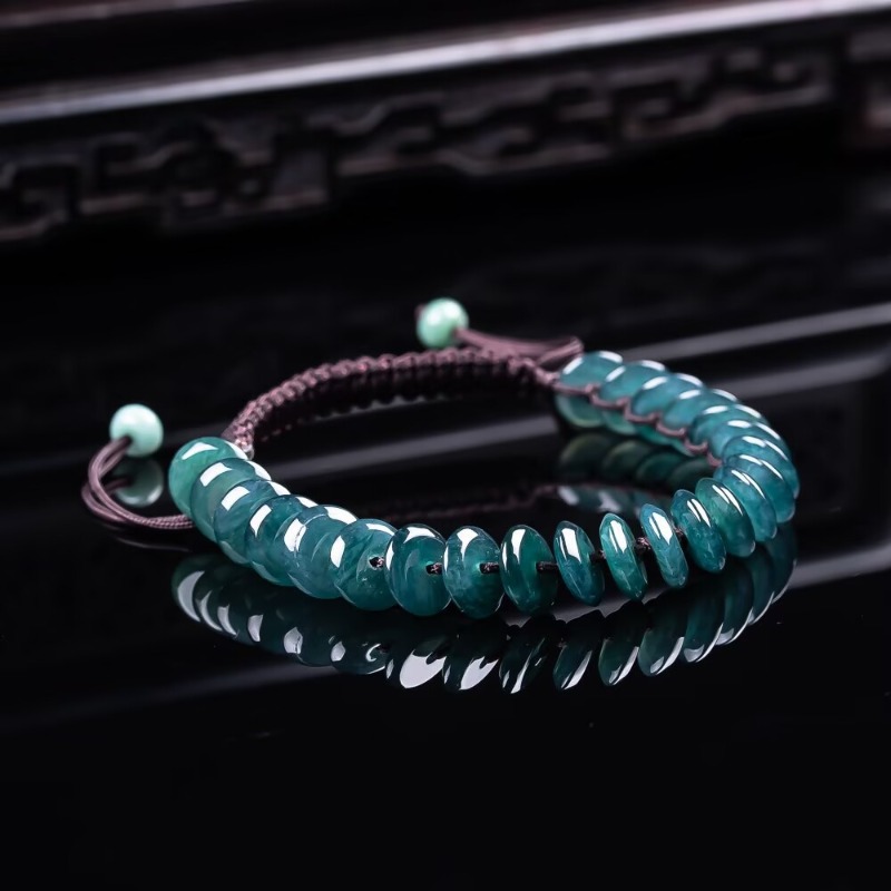 Beading - Pulsera de cuentas de esmeralda natural