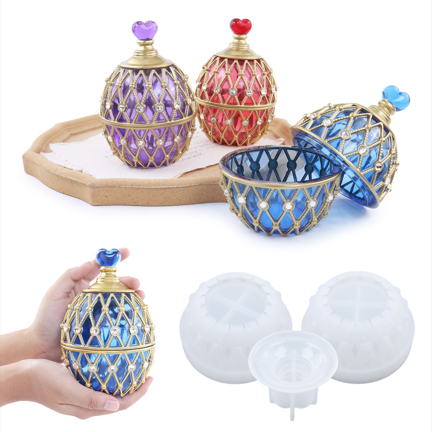 Silicone Epoxy Resin Molds Set - Conjunto de dos estilos de moldes