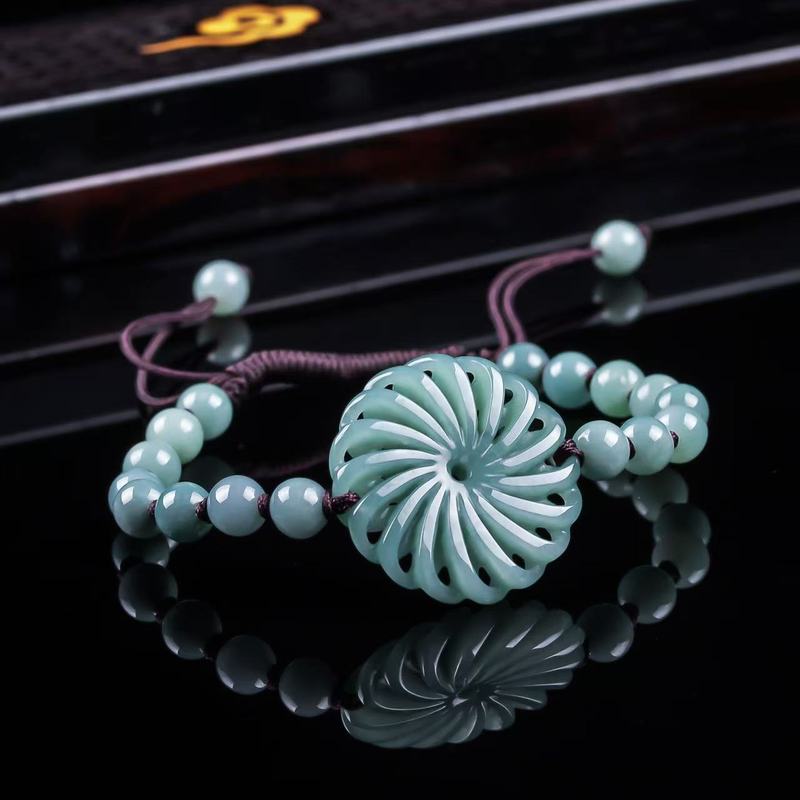 Beading - Pulsera de cuentas redondas auténticas de