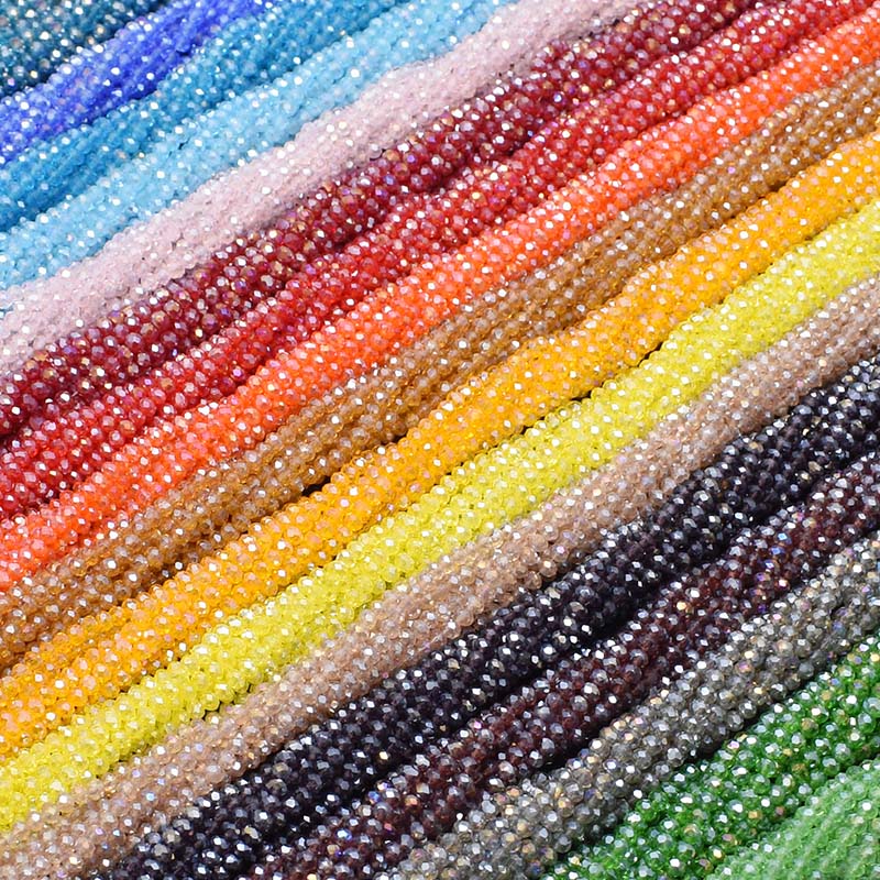 Glass Seed Beads 2Mm Jewelry Making - Cuentas de cristal facetadas redondas para