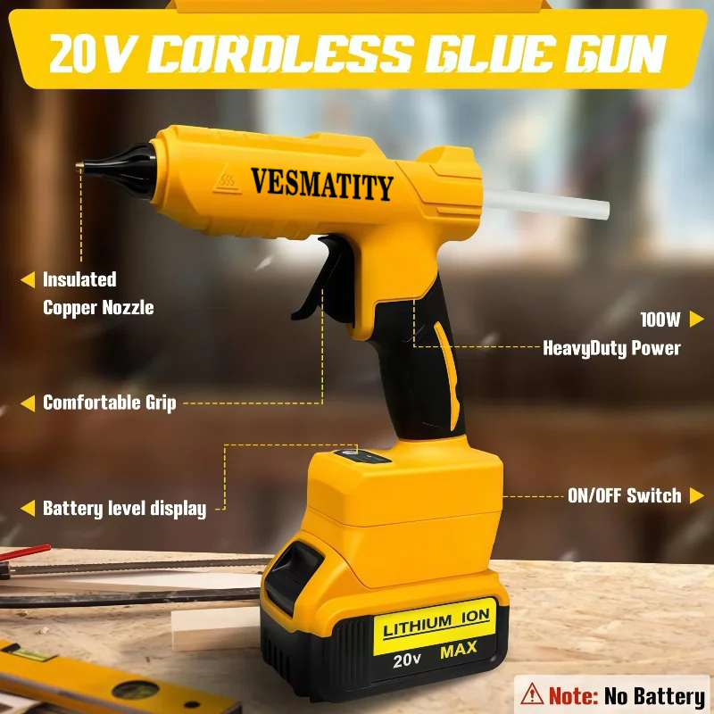 Pistola de pegamento termofusi - Hot Melt Glue Gun Cordless reseña y precio