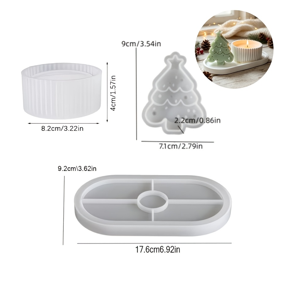 Juego de 3 moldes de silicona  - Silicone Epoxy Resin Molds Set reseña y precio