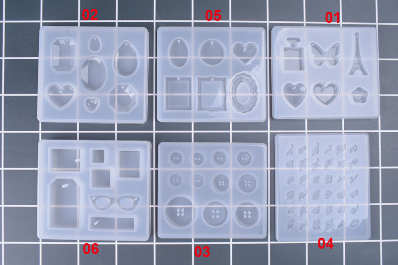 Juego de 6 moldes de silicona  - Silicone Epoxy Resin Molds Set reseña y precio