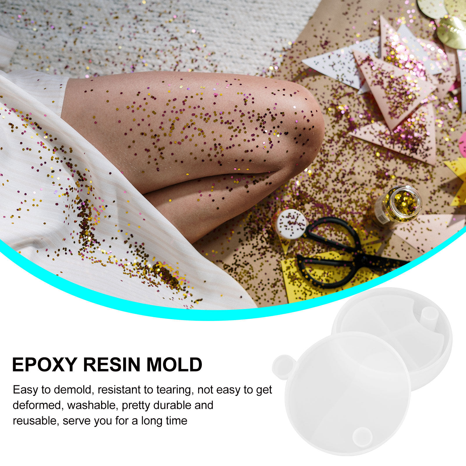 Juego de 6 Moldes de Silicona  - Silicone Epoxy Resin Molds Set reseña y precio