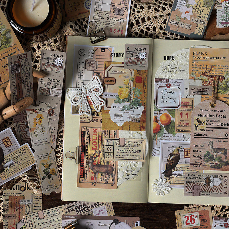 30 Uds. De papel de material V - Vintage Junk Journal Scrapbooking Paper reseña y precio
