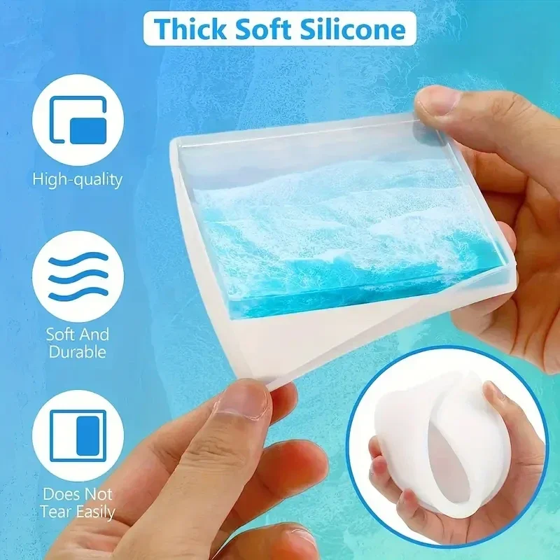 5 unids/set DlY posavasos de r - Silicone Epoxy Resin Molds Set reseña y precio