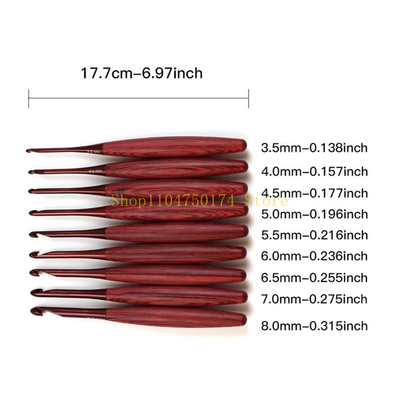 Aguja ganchillo aluminio con m - Wooden Crochet Hooks Ergonomic Handle reseña y precio