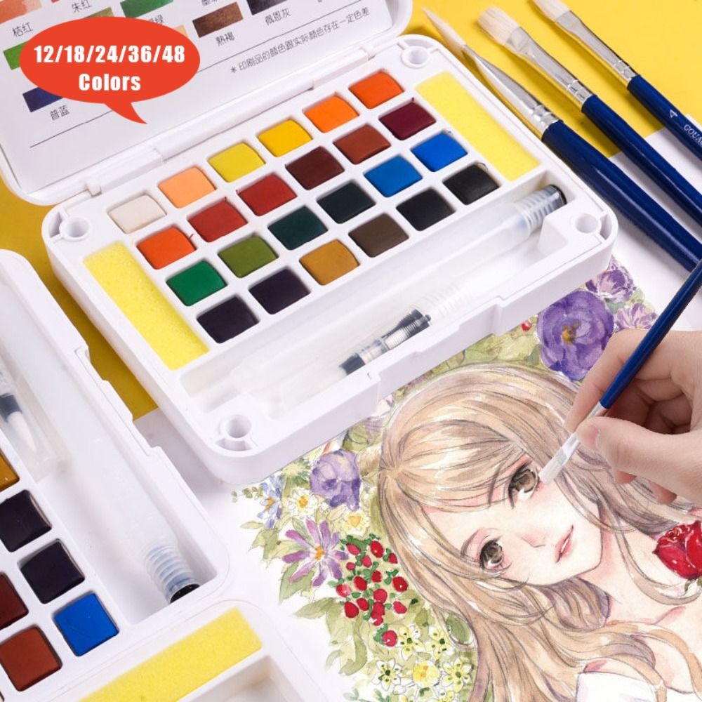 Juego de Pintura de Acuarela P - Watercolor Paint Set Solid Pigment reseña y precio