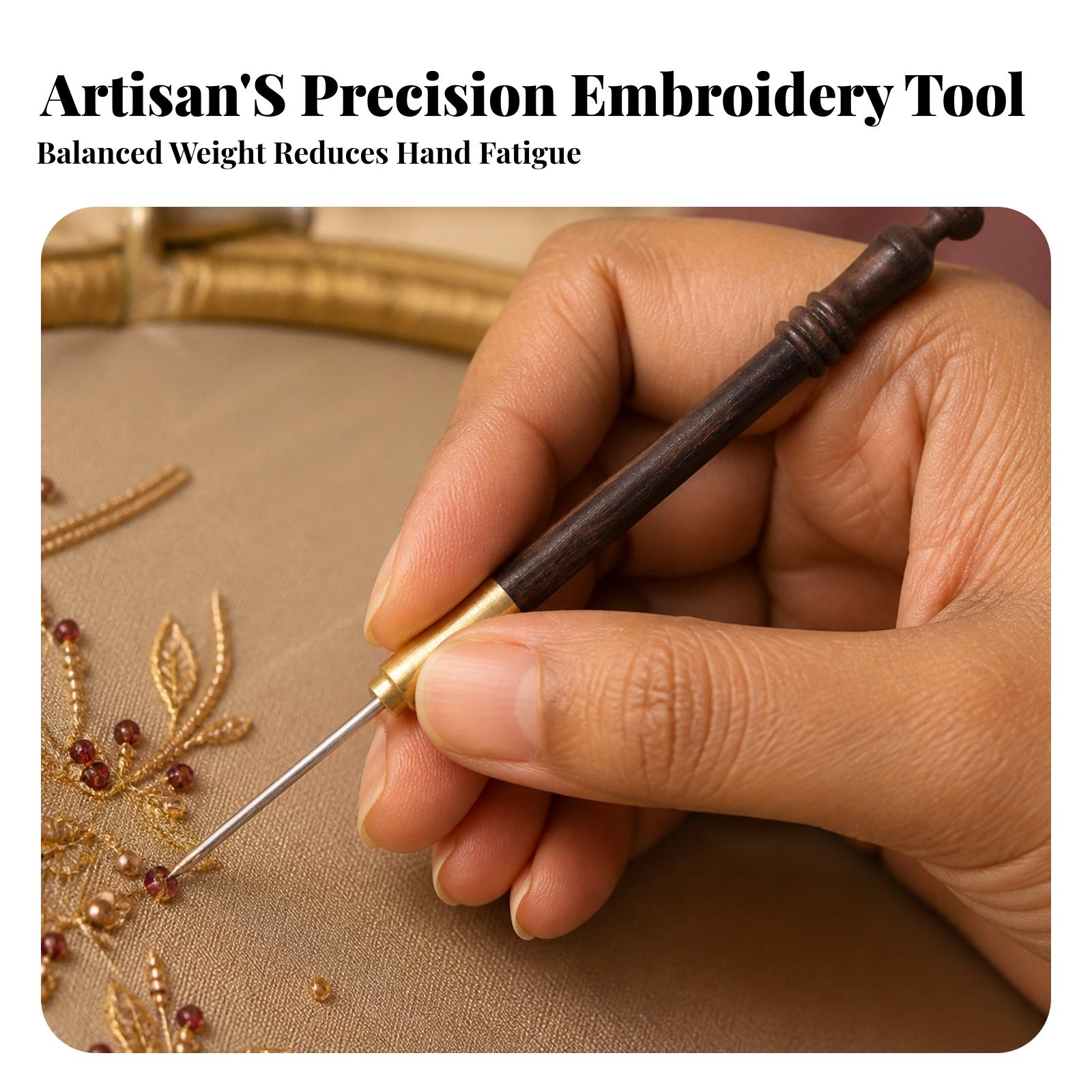 Gancho de Bordado con Mango de - Wooden Crochet Hooks Ergonomic Handle reseña y precio