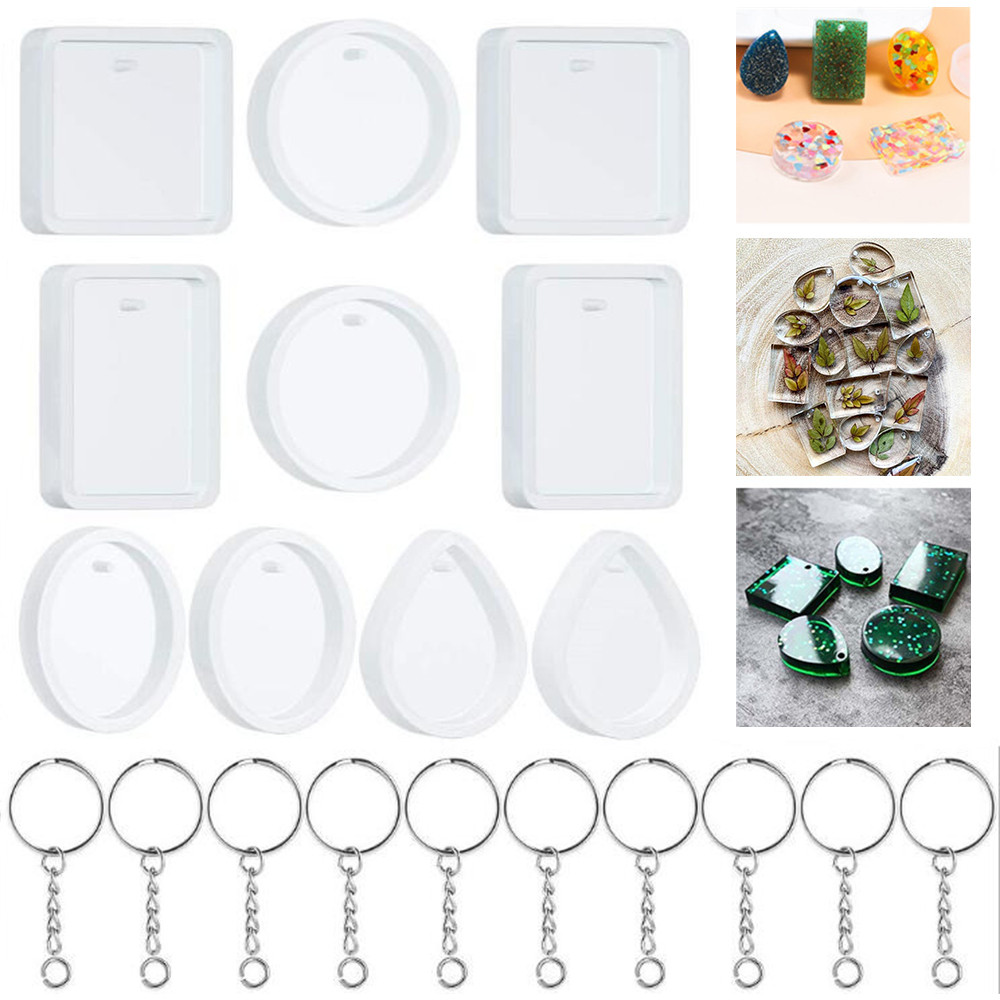 Juego de moldes de silicona pa - Silicone Epoxy Resin Molds Set reseña y precio