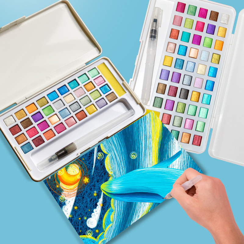 Juego de pintura de acuarela s - Watercolor Paint Set Solid Pigment reseña y precio