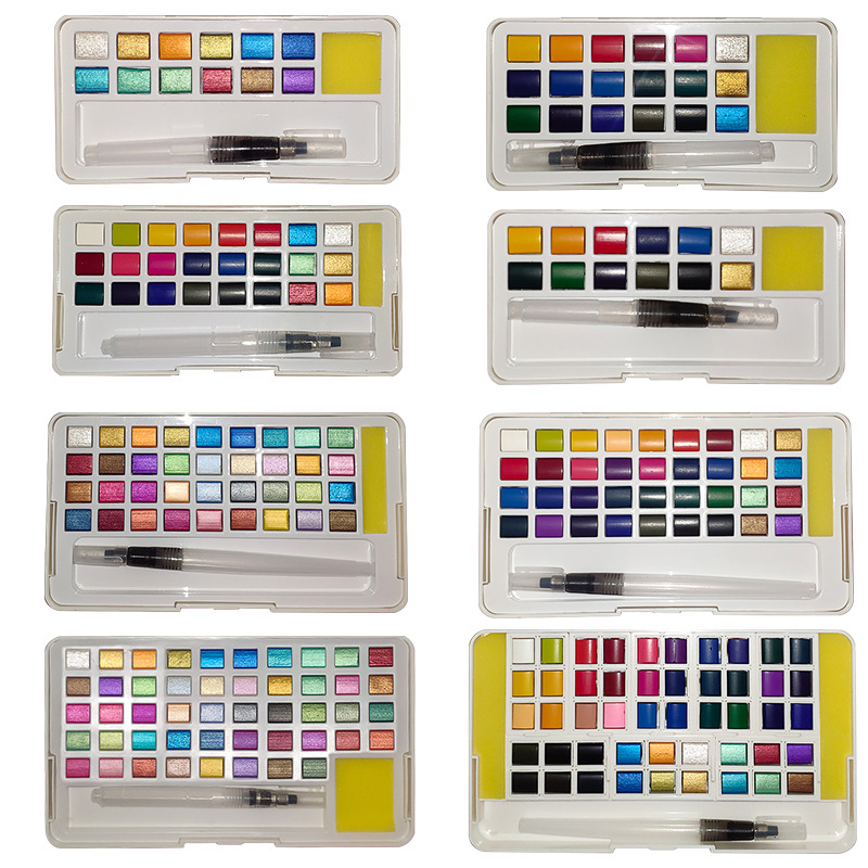 Juego de pintura de acuarela s - Watercolor Paint Set Solid Pigment reseña y precio