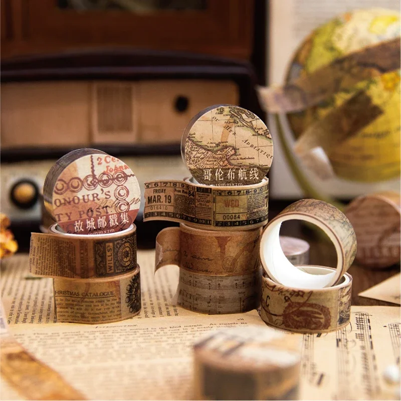 Cintas de papel Washi Vintage, - Vintage Junk Journal Scrapbooking Paper reseña y precio