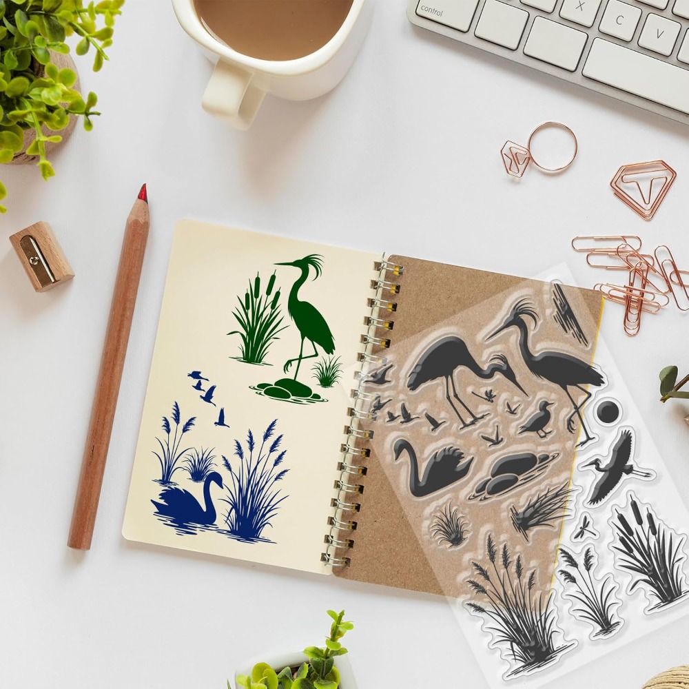 Sellos transparentes con diseñ - Clear Silicone Stamps For Card Making reseña y precio