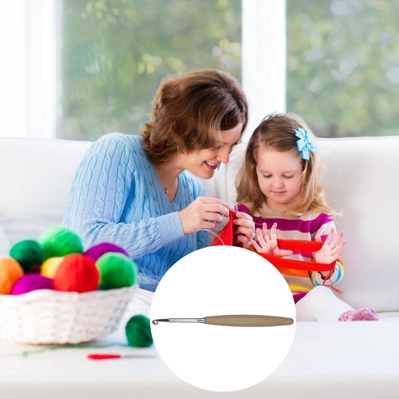Gancho ganchillo ergonómico pa - Wooden Crochet Hooks Ergonomic Handle reseña y precio