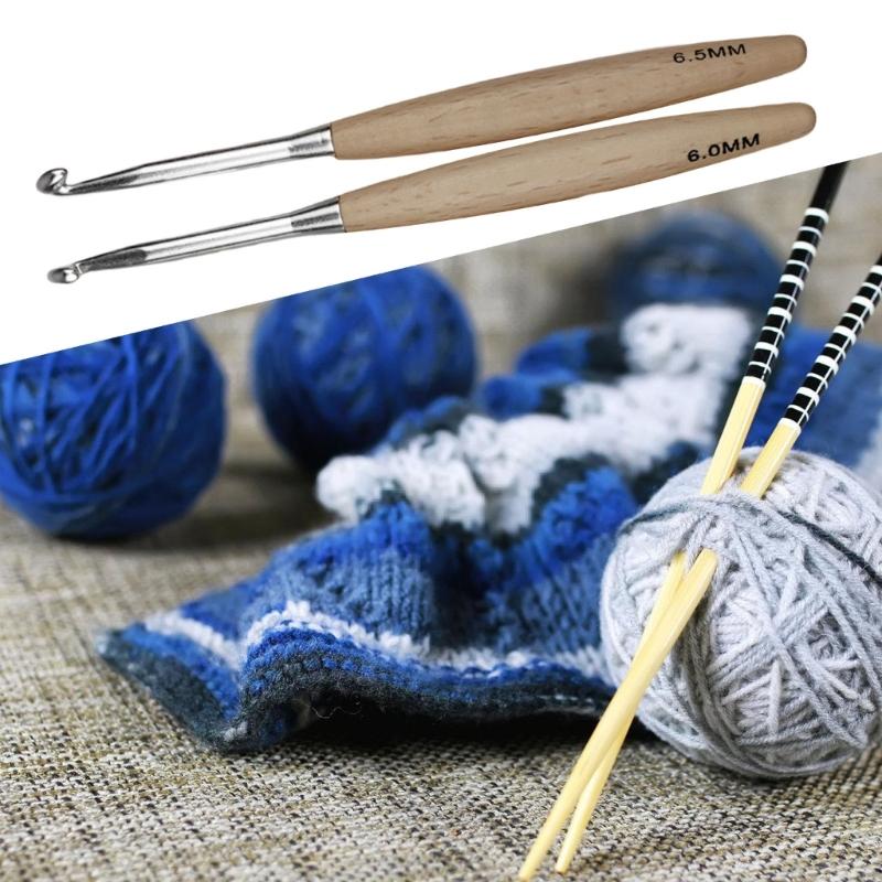 Gancho ganchillo ergonómico pa - Wooden Crochet Hooks Ergonomic Handle reseña y precio
