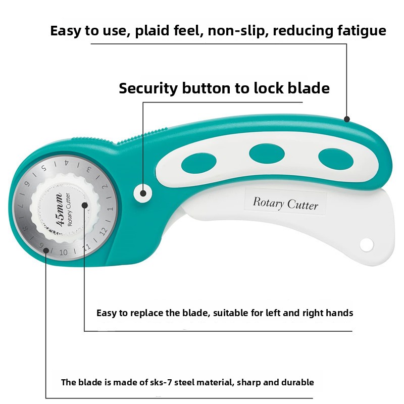 Cortador Rotatorio de 45 mm, H - Rotary Cutter For Fabric 45Mm reseña y precio
