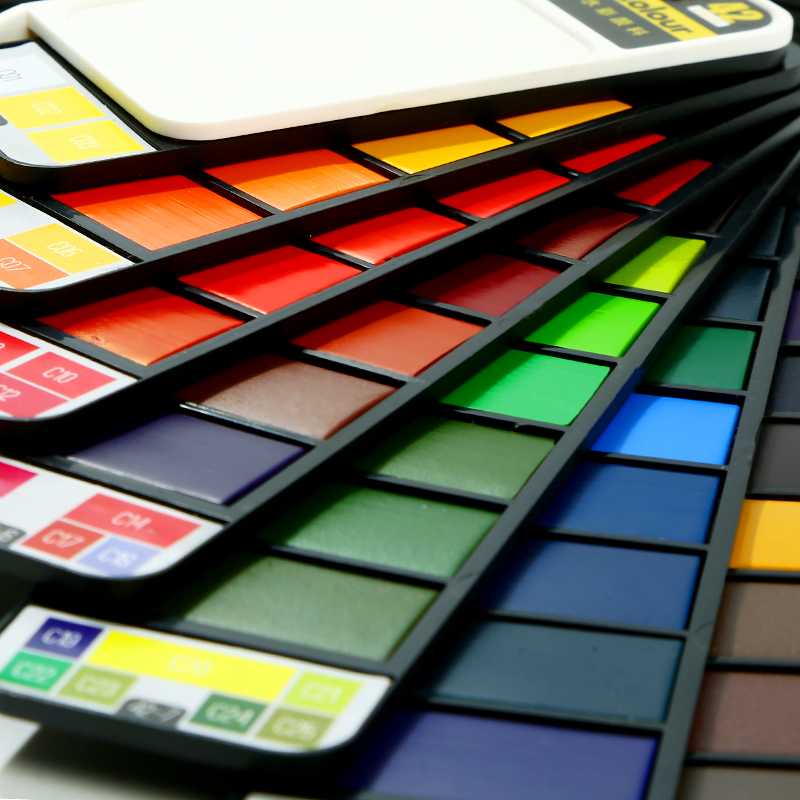 Juego de acuarelas de colores  - Watercolor Paint Set Solid Pigment reseña y precio