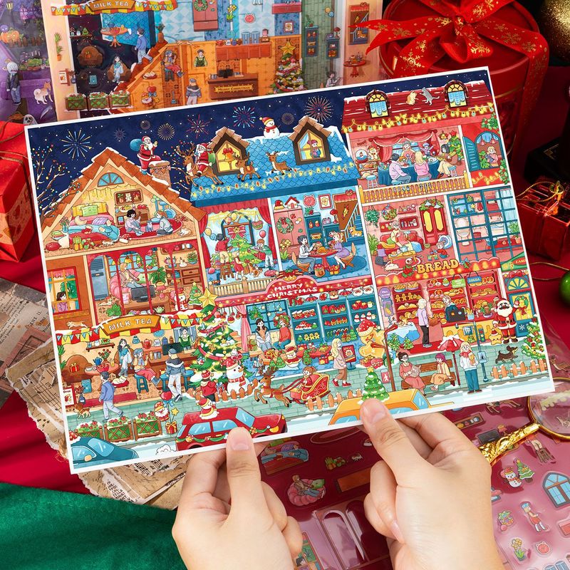 Pegatinas de escena en miniatu - Scrapbooking reseña y precio