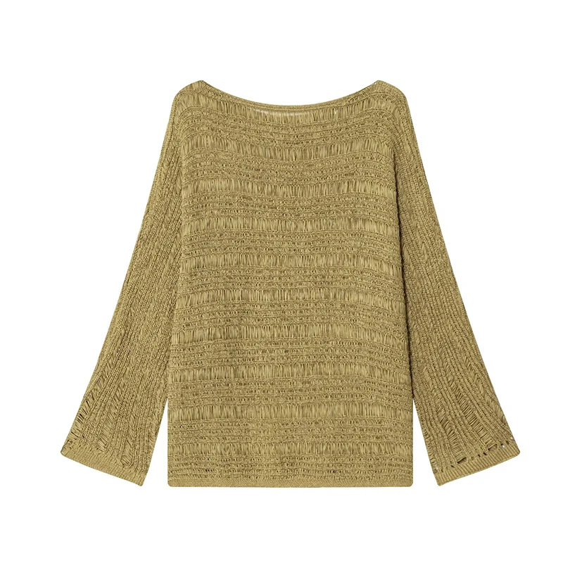 Suéter de Punto con Cuello Bar - Embroidery reseña y precio
