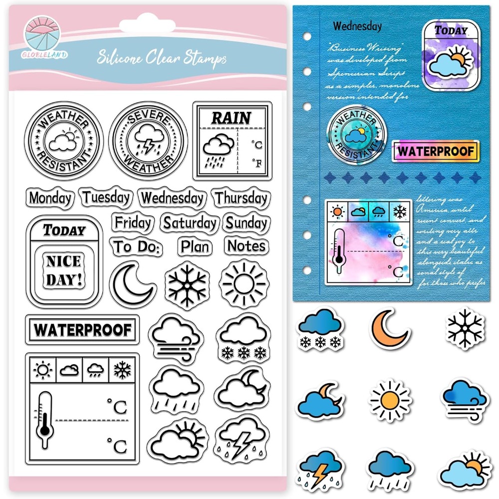 Sello transparente para diario - Clear Silicone Stamps For Card Making reseña y precio