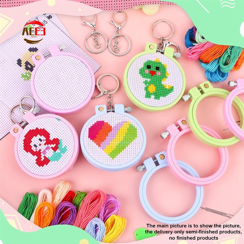 AEE3-6Pcs Kits de punto de cru - Cross Stitch Stamped Kits Beginners reseña y precio