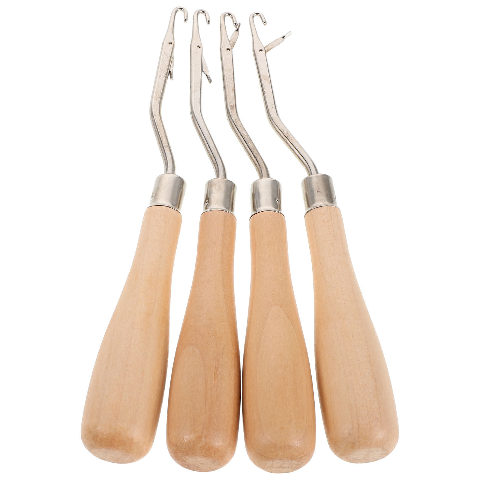 4 ganchos de crochet con mango - Wooden Crochet Hooks Ergonomic Handle reseña y precio