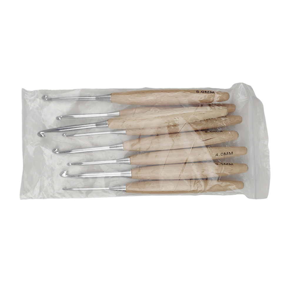 8 Uds. Ganchos de ganchillo de - Wooden Crochet Hooks Ergonomic Handle reseña y precio