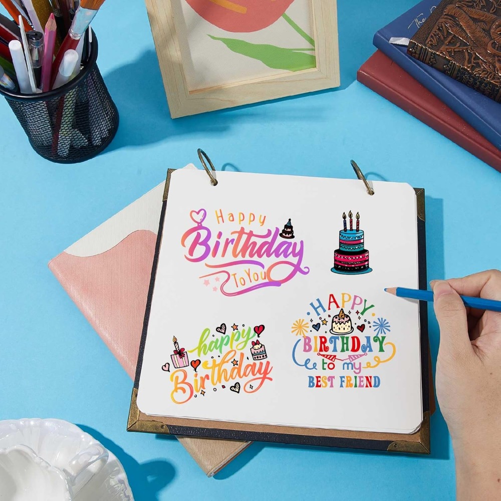 Sellos transparentes de feliz  - Clear Silicone Stamps For Card Making reseña y precio