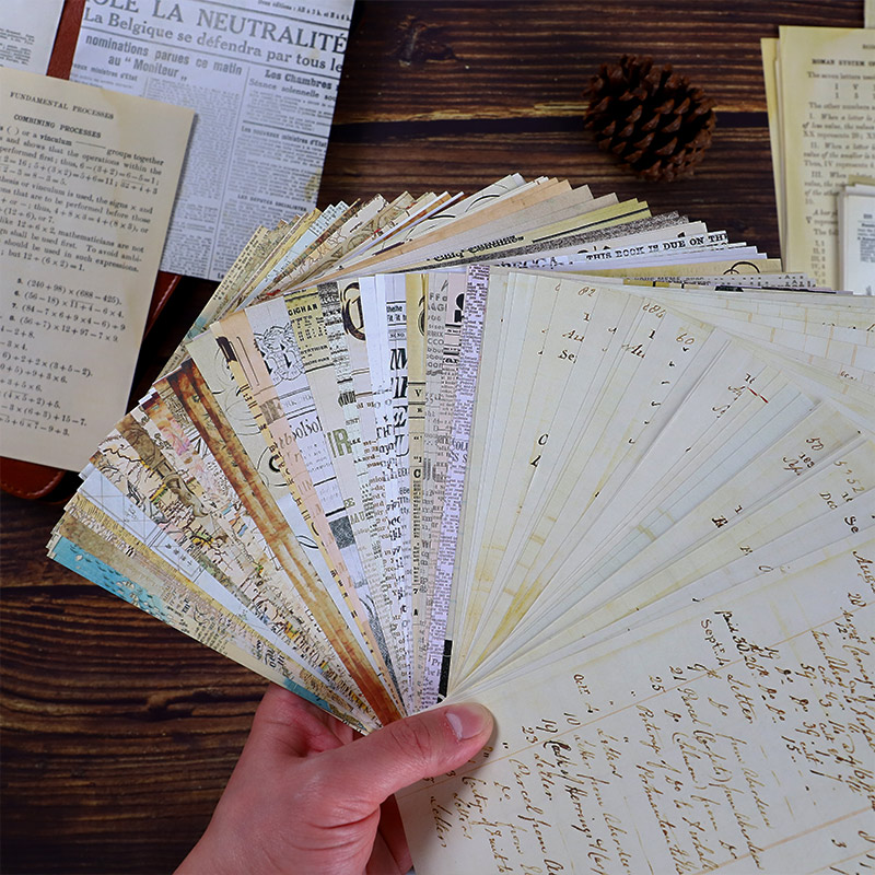 30 Uds. Mapa antiguo letras de - Vintage Junk Journal Scrapbooking Paper reseña y precio