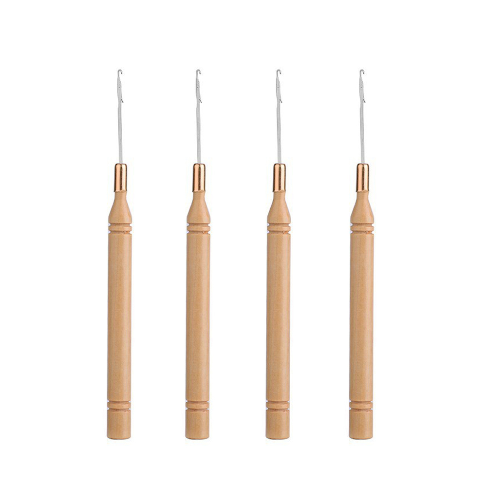 Aguja ergonómica con mango de  - Wooden Crochet Hooks Ergonomic Handle reseña y precio