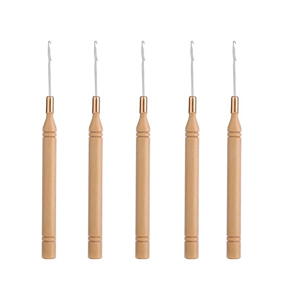 Aguja ergonómica con mango de  - Wooden Crochet Hooks Ergonomic Handle reseña y precio