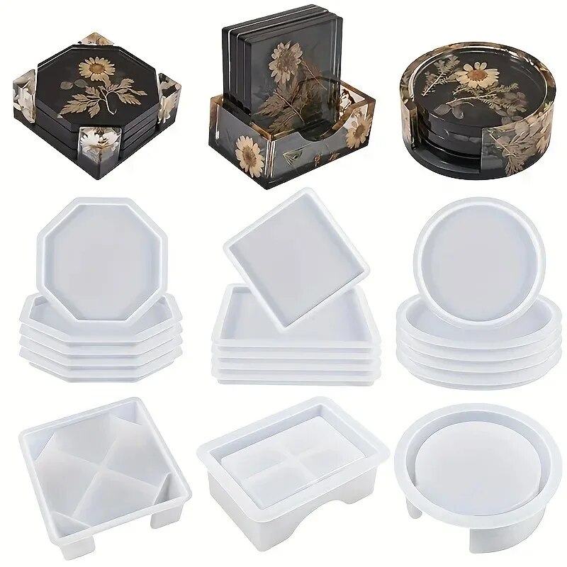 El juego de moldes de resina p - Silicone Epoxy Resin Molds Set reseña y precio