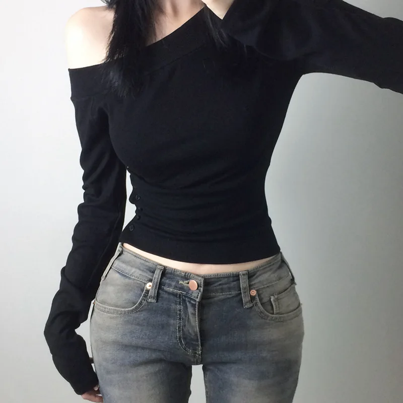 Camiseta Vintage Y2K con Boton - Embroidery reseña y precio