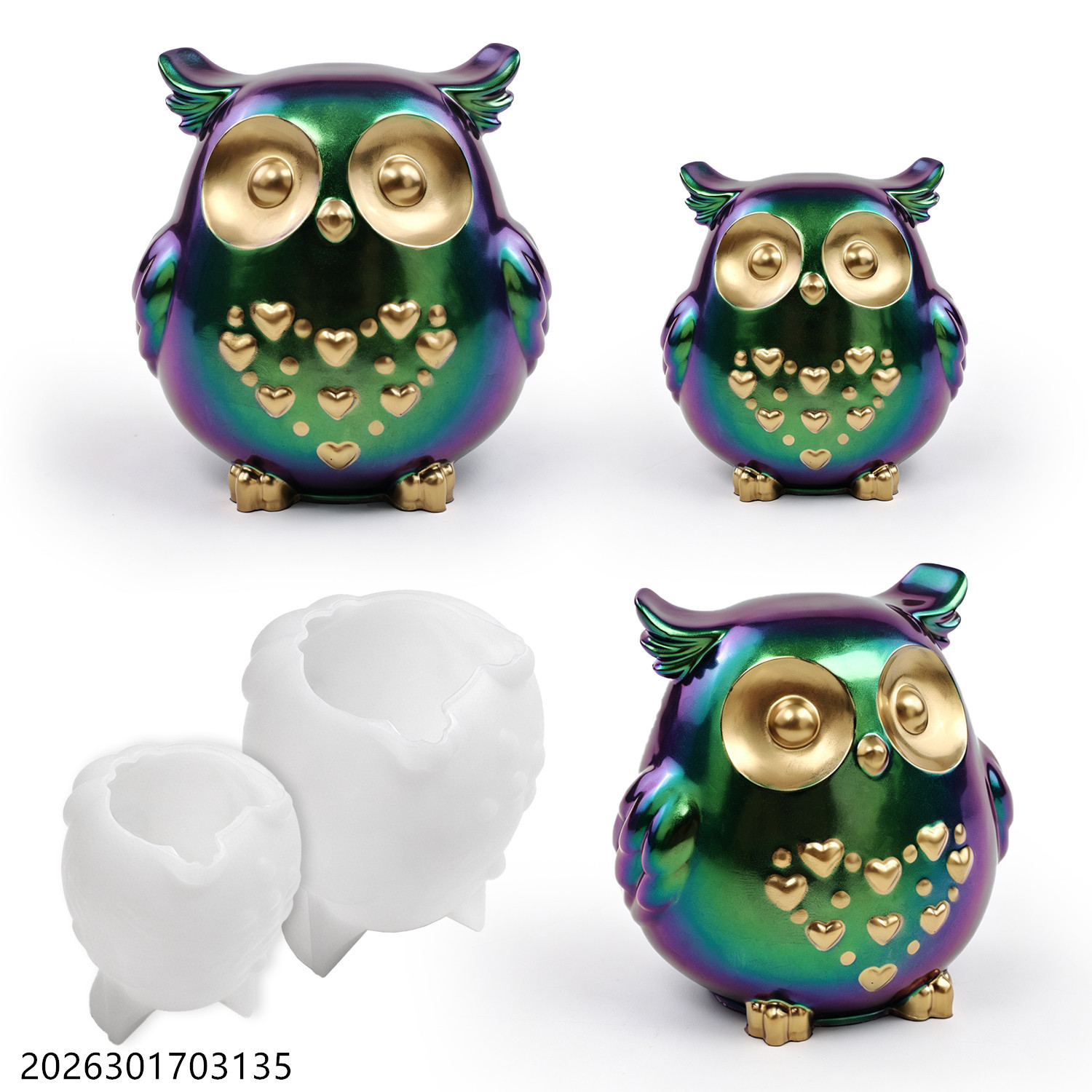 Molde de silicona de búho 3D c - Silicone Epoxy Resin Molds Set reseña y precio