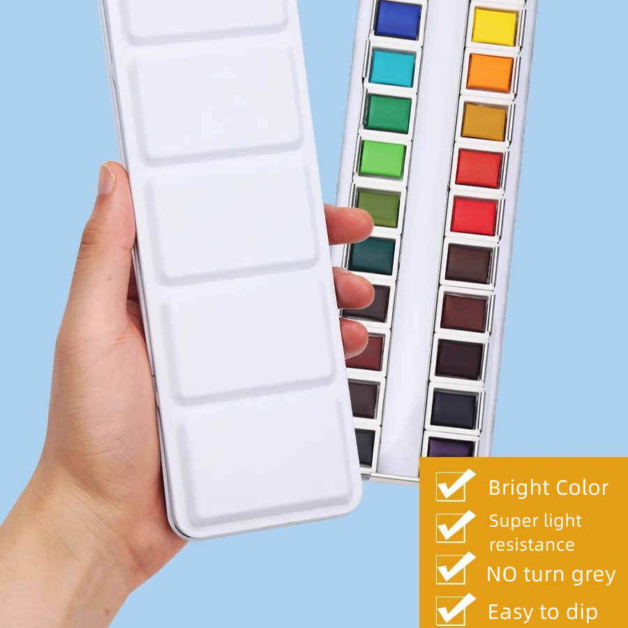YooYee-Juego de pinturas de ac - Watercolor Paint Set Solid Pigment reseña y precio