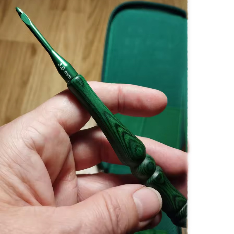 Juego de 8 agujas de ganchillo - Wooden Crochet Hooks Ergonomic Handle reseña y precio