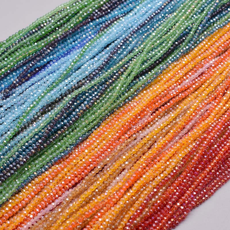 Cuentas de cristal facetadas r - Glass Seed Beads 2Mm Jewelry Making reseña y precio